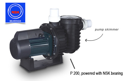 P200, pompa 2 hp dengan NSK bearing