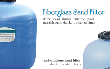 Jual sand filter dari Fiberglass untuk kapasitas besar