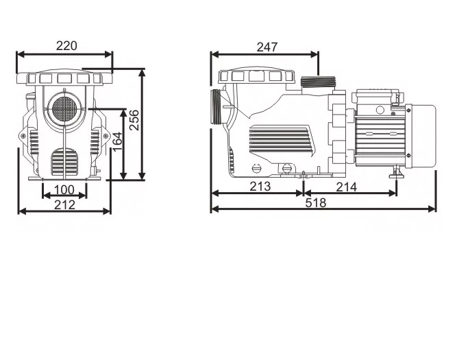 Spesifikasi teknis mesin pompa air sirkulasi 1,5 HP
