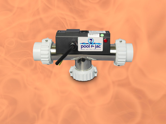 Pemanas SPA model lurus, 3000 watt, stainless steel
